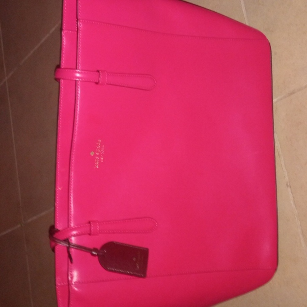 Hot pink Kate Spade tote